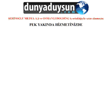 Tablet Screenshot of dunyaduysun.com